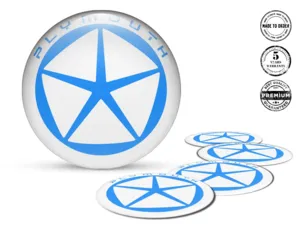 Plymouth Ruota Emblema Edizione Adesivi Cupola Pregiati
